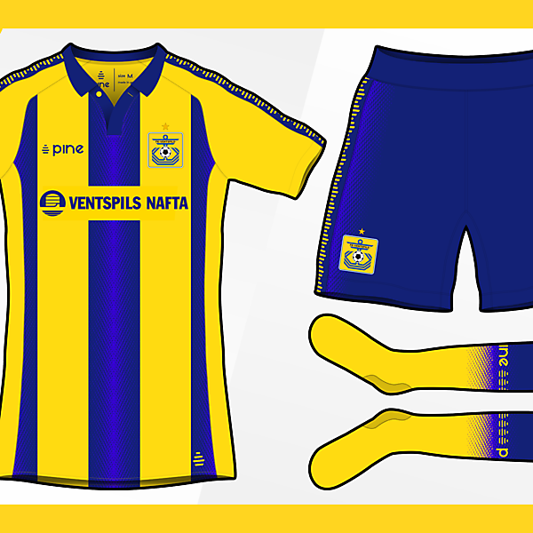 FK Ventspils Home Kit by Pine