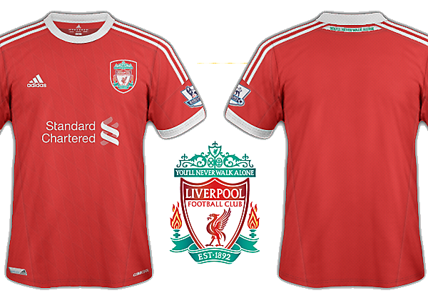 Liverpool kits 2012-13