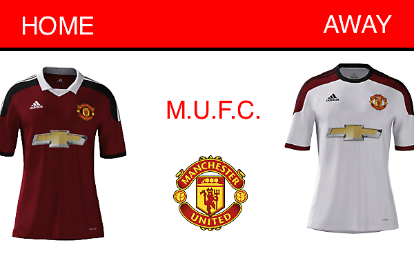 man utd adidas 15-16 kits