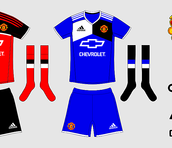 Manchester United Home and Away Kits