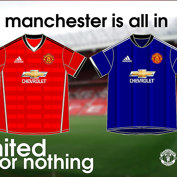 Manchester United Home y Away kits - adidas 2015/16