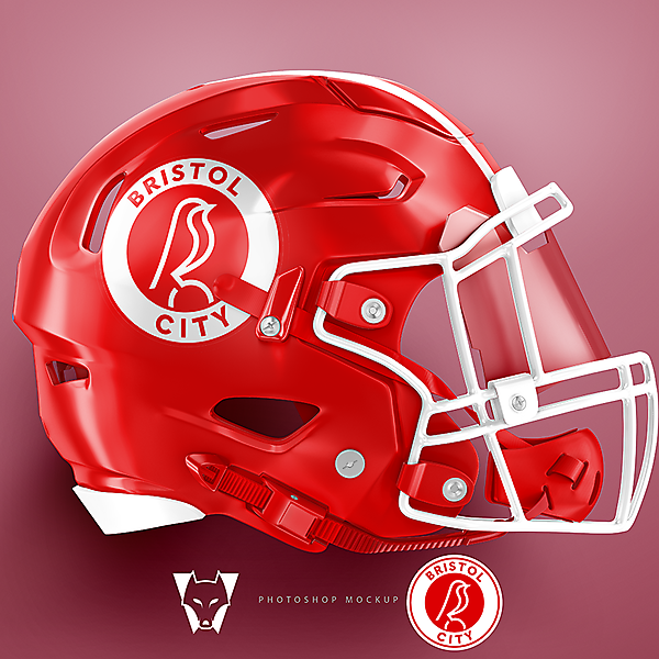 Bristol City FC - NFL helmet