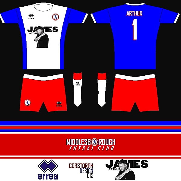 Middlesbrough Futsal - James Arthur Kit