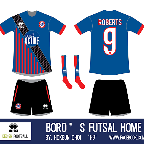 Middlesbrough Futsal Club 2013 Erreà Home Kit Design Competition (closed)
