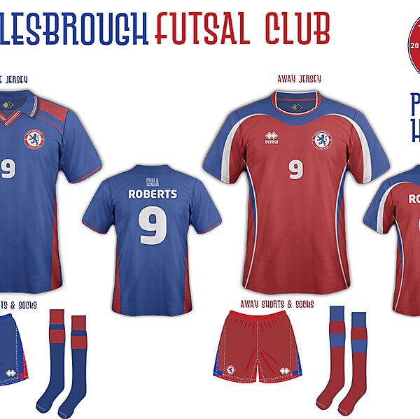Boro Futsal Home and Away Kit