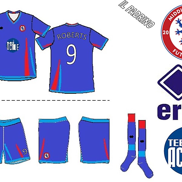 Middlesbrough Futsal Club Errea Home Kit