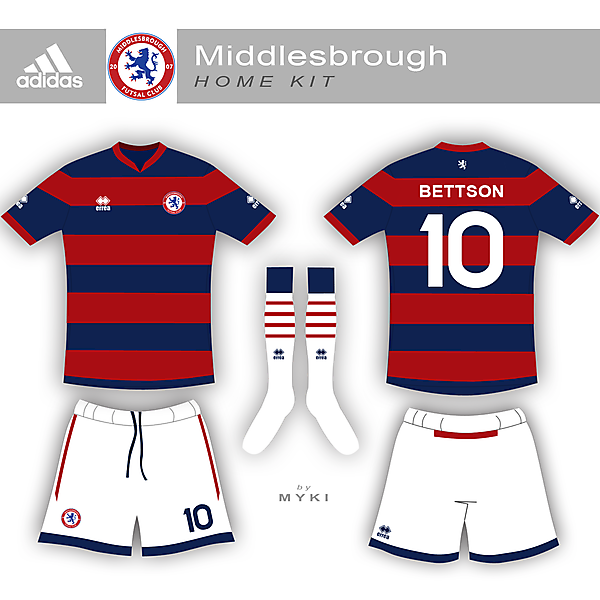 Middlesbrough Futsal Club Home Kit