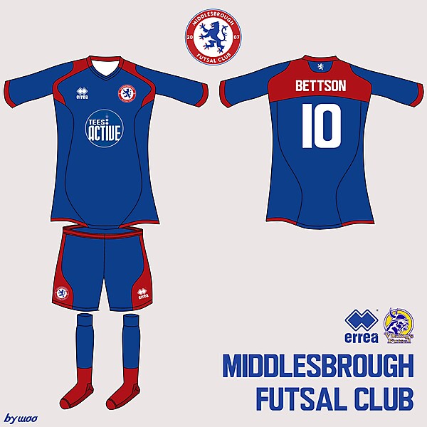Middlesbrough Futsal Erreà Home Kit 1