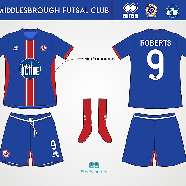 Errea Middlesbrough Futsal Club Home Kit #4