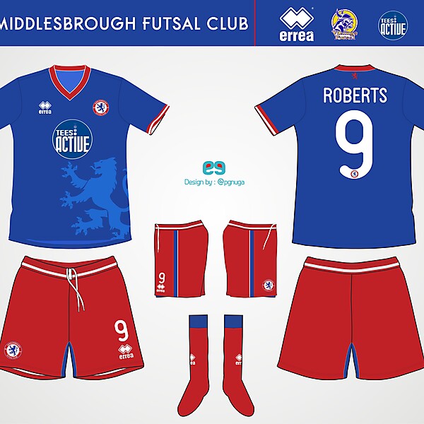 Errea Middlesbrough Futsal Club Home Kit #6