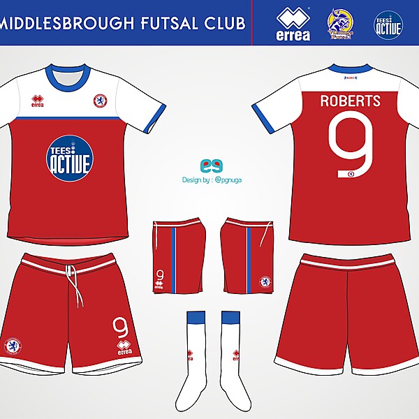 Errea Middlesbrough Futsal Club Home Kit #7