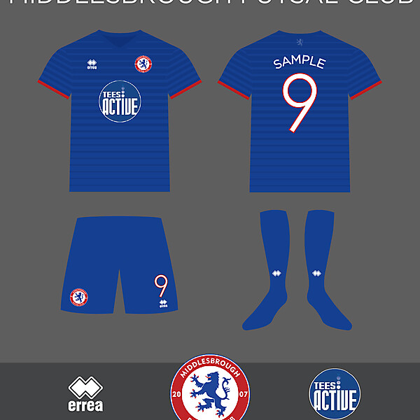 Middlesbrough Futsal Club Erreà Home Kit