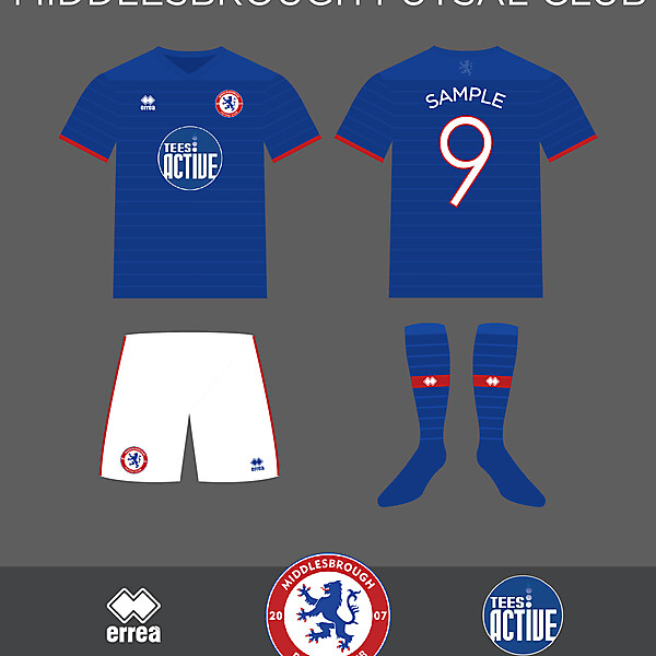 Middlesbrough Futsal Club Erreà Home Kit