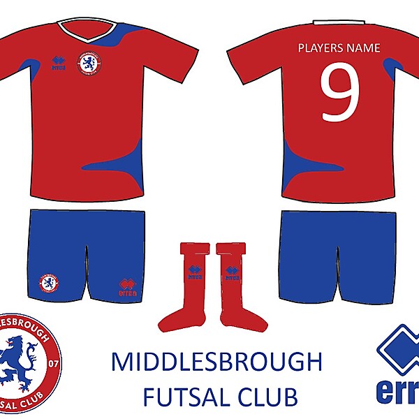 Middlesbrough Futsal Kit