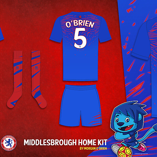 Middlesbrough Home Kit by Morgan OBrien