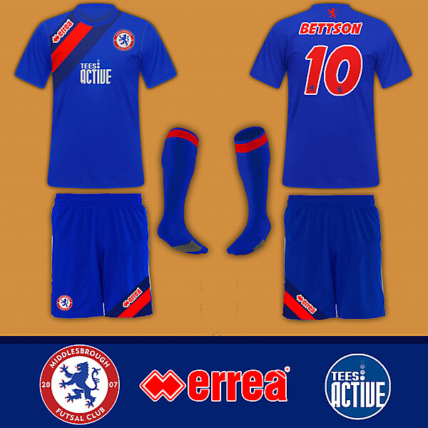 Middlesbrough Futsal Club Home Kit