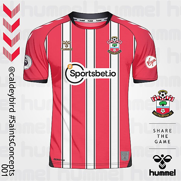 Southampton x Hummel 2021/22 Home Shirt Concept