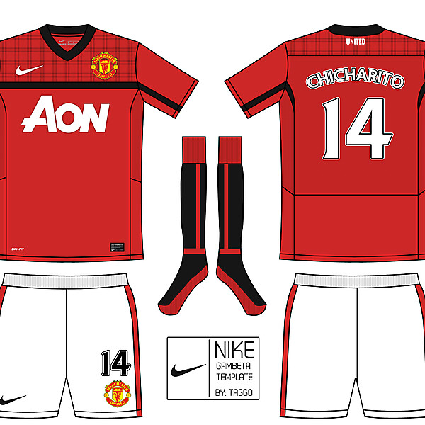 Nike Gambeta Template: Manchester United.