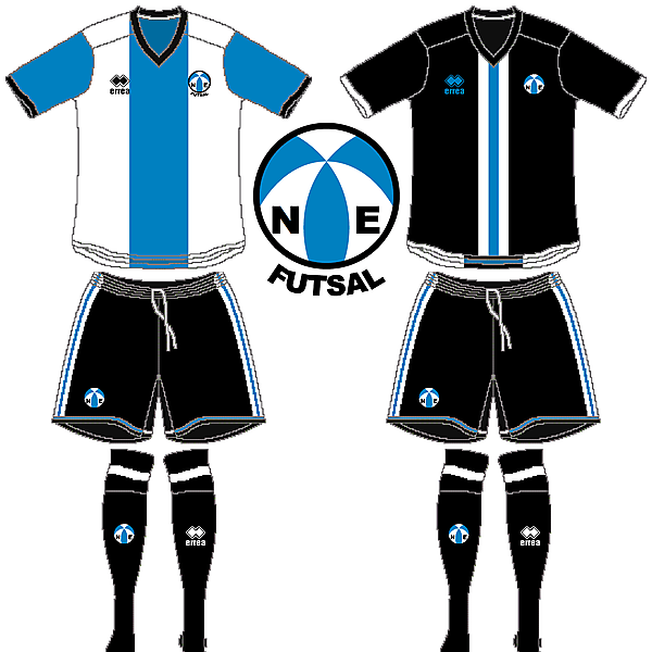 North East Futsal Crest and Kits V.3