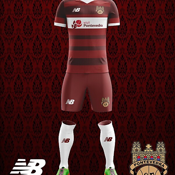 Pontevedra CF New Balance 2018 Home Kit