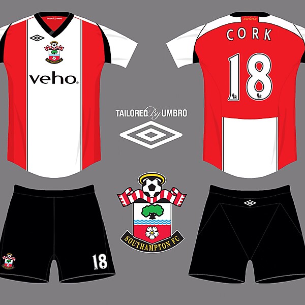 Southampton FC 2014/15 Umbro home kit
