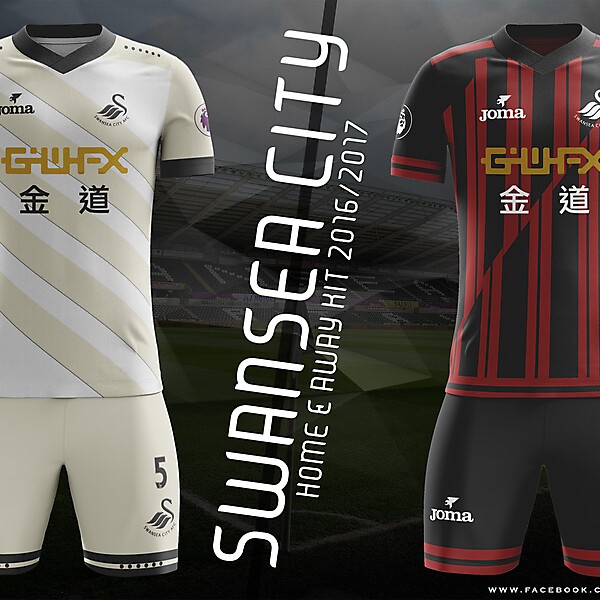 Swansea City H&A Kits