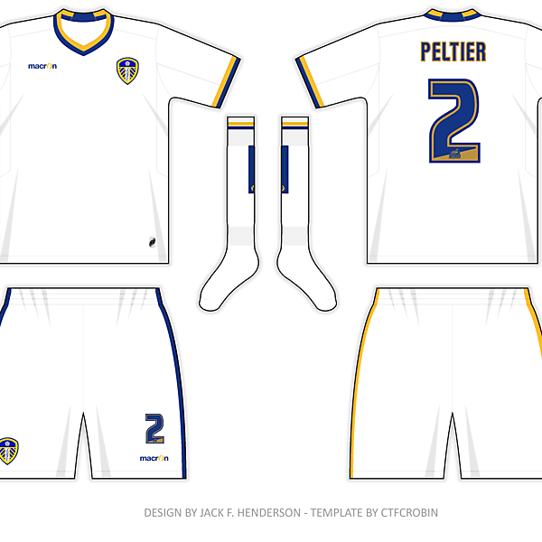 Leeds United home shirt - based on the 1960 version