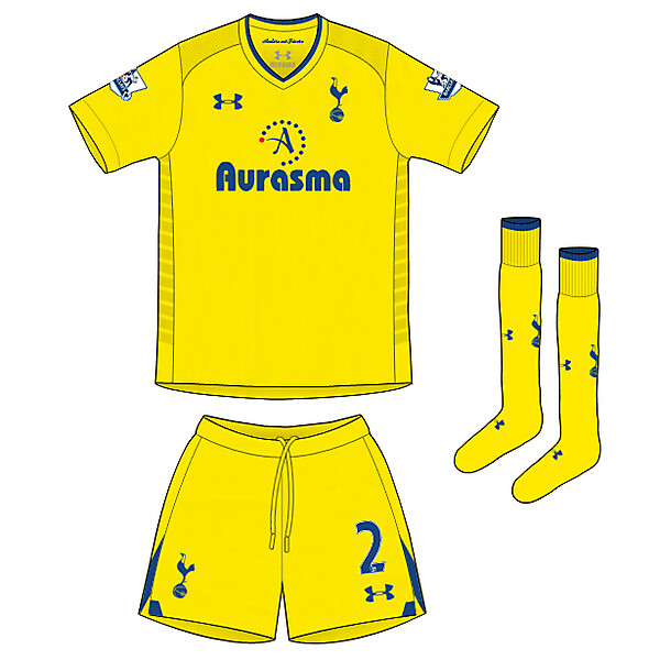 Tottenham Hotspur 2012-13 Under Armour Yellow Fourth (4th) Kit Competition (closed)
