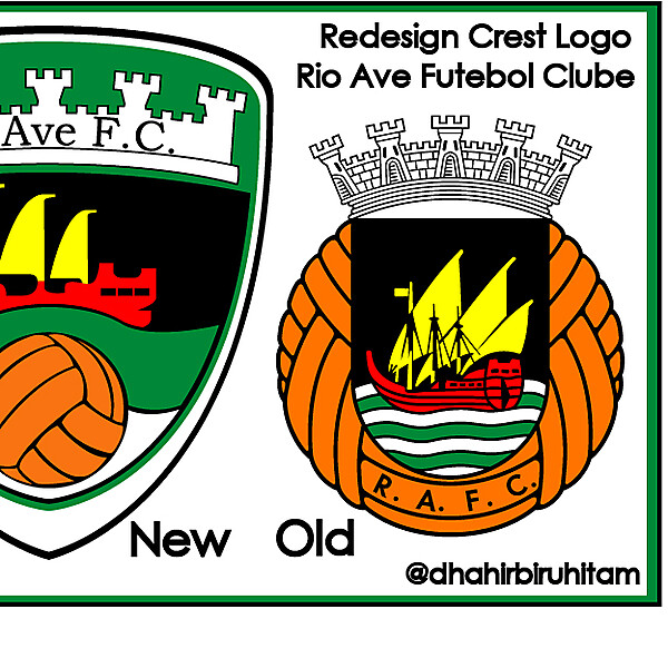 Rio Ave FC Redesign Crest Logo