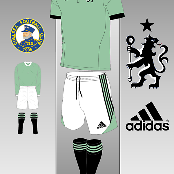 Chelsea adidas kit Inspired by 1911-1912 Home Shirt