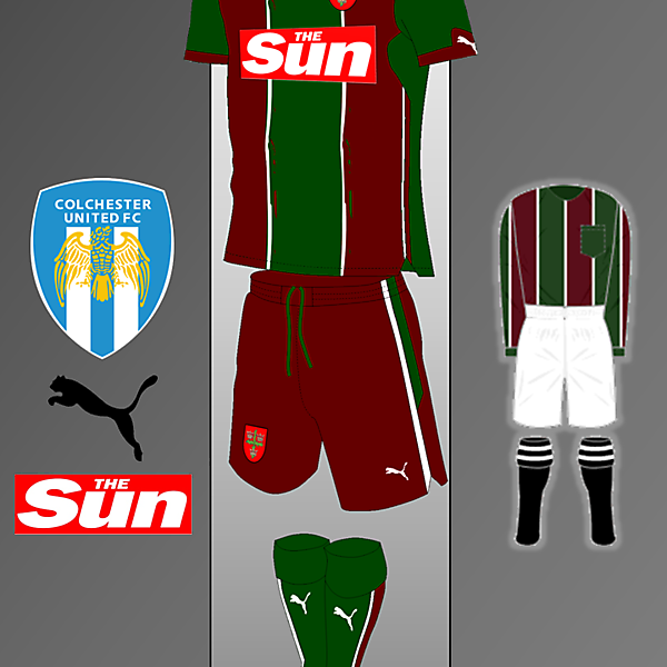 Colchester United Puma kit Inspired by Colchester Town Kit  1913