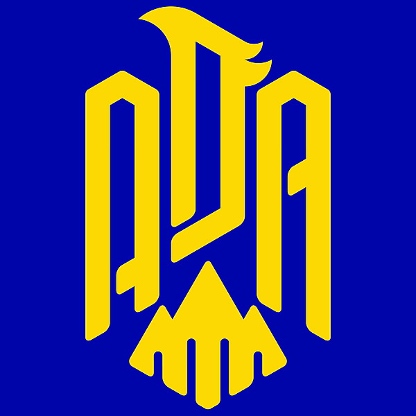 AD Alcorcón Logo (Reversed Color)