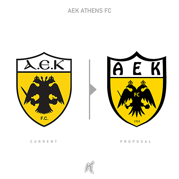 AEK Athens FC Logo Redesign