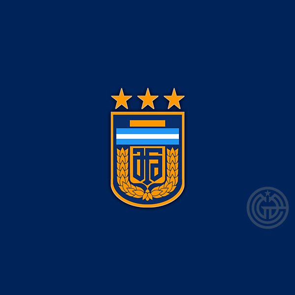 AFA ( ARGENTINA NATIONAL FOOTBALL TEAM ) crests redesign concept 