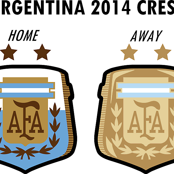 Argentina World Cup 2014 Crest Home & Away