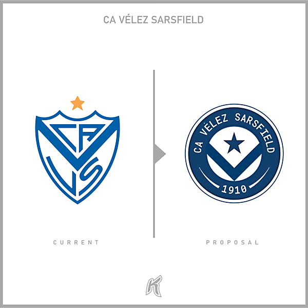 CA Vélez Sarsfield Logo Redesign