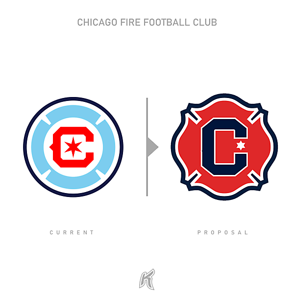 Chicago Fire Logo Redesign