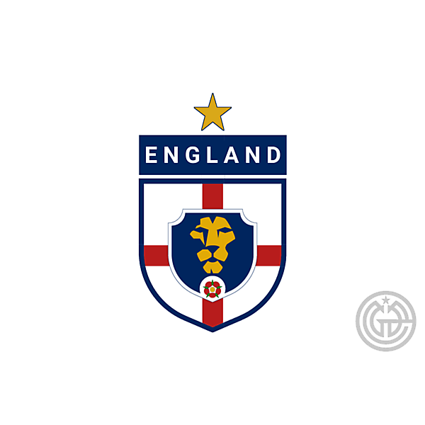 ENGLAND FOOTBALL TEAM crests redesign concept