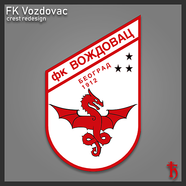 FK Vozdovac - crest redesign