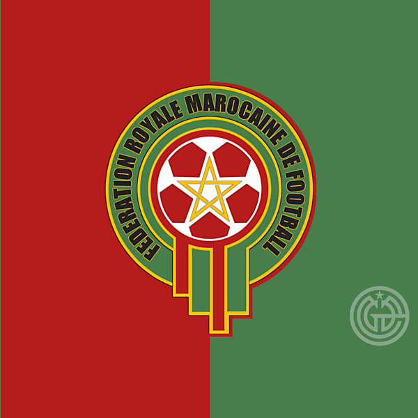 F.R.M.F ( FEDERATION ROYALE MAROCAINE DE FOOTBALL ) redesign logo