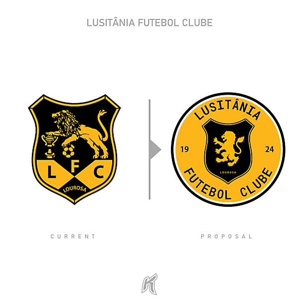 Lusitânia Lourosa Logo Redesign