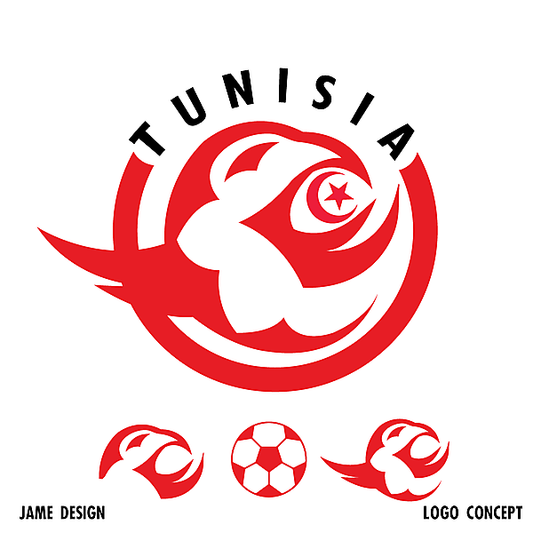 Tunisia Football logo Concept