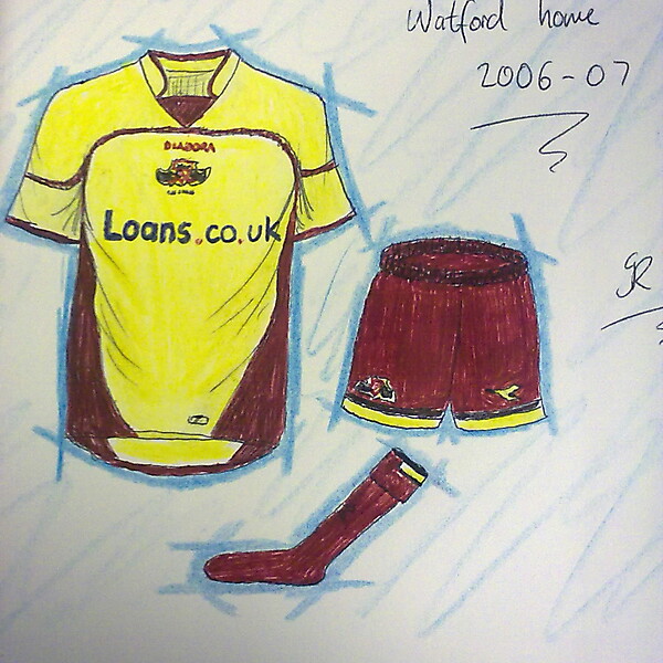 Watford home kits recent history