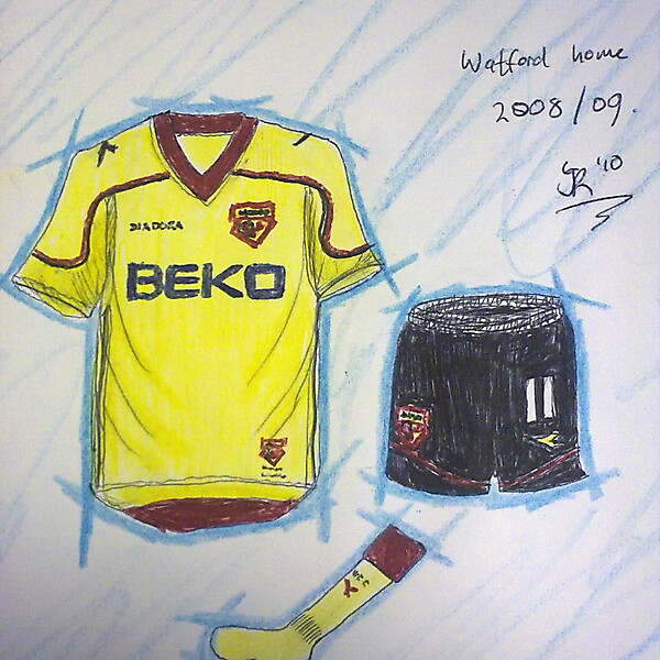 Watford home kits recent history