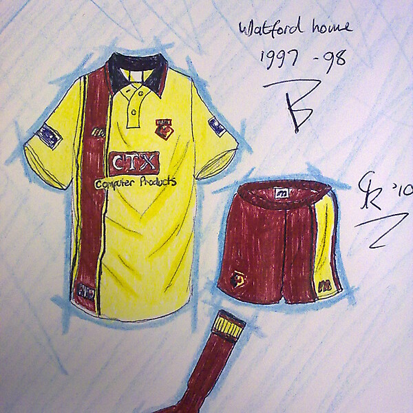Watford home kits recent history