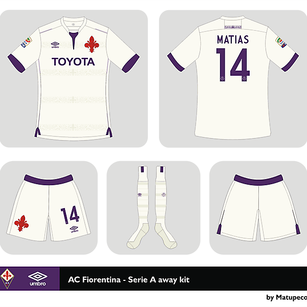 AC Fiorentina away kit Serie A