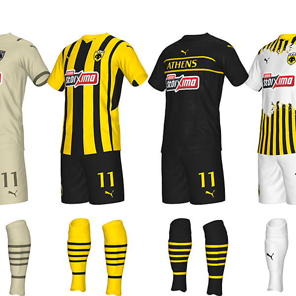 AEK Athens 23 x AC Milan 22
