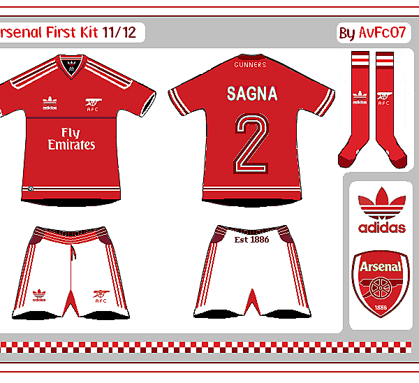 Arsenal First & Change Kits