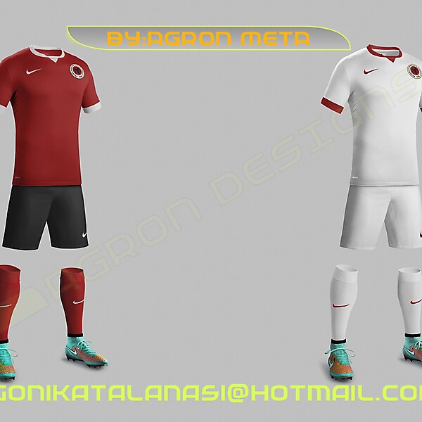 ALBANIA NT EURO 2016 FANTASY KITS BY AGRON META