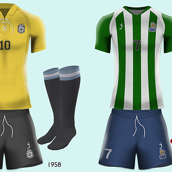 Argentina (1958) vs France (1978)